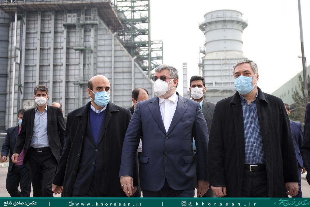 با حضور استاندار خراسان رضوی صورت گرغت： بهره برداری از واحث بخار نیروگاه فردوسی