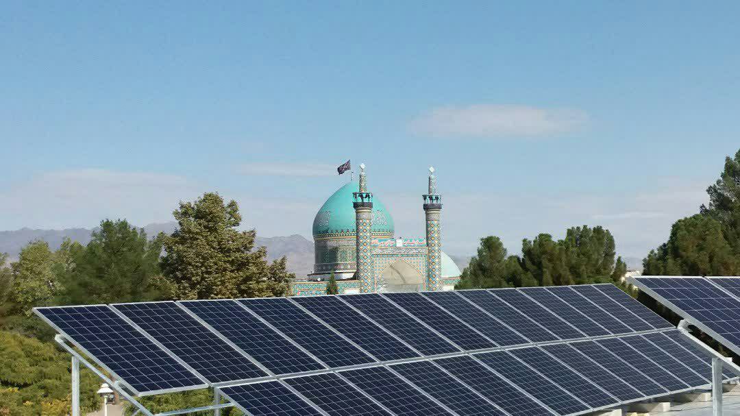 تولید هزار و ۸۰۶ کیلو وات برق خورشیدی در بقاع خراسان رضوی