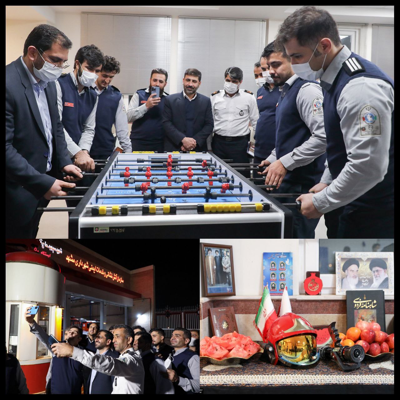 حضور در جمع آتش نشانان