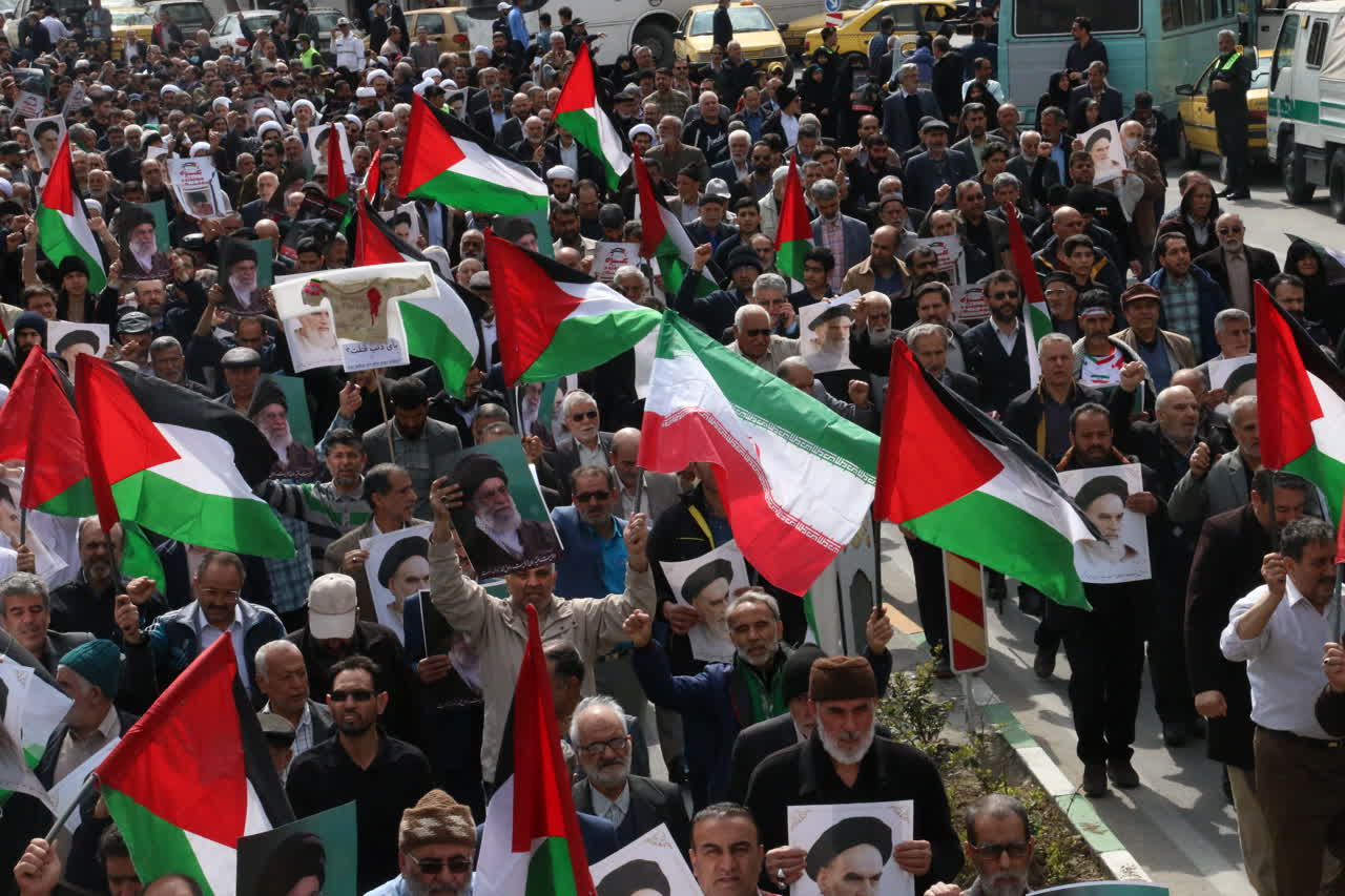 راهپیمایی حمایت از مردم غژه