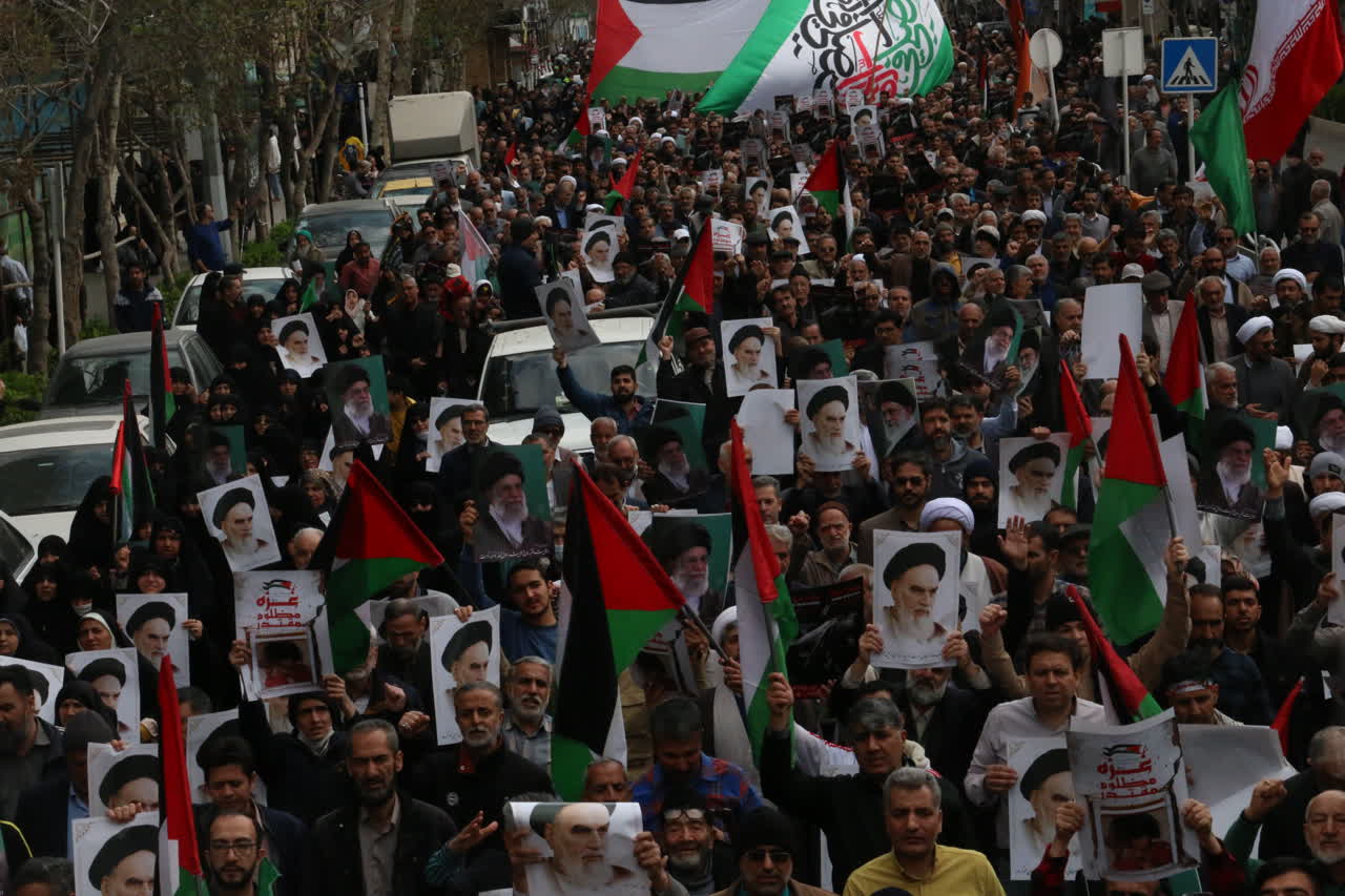 راهپیمایی حمایت از مردم غژه