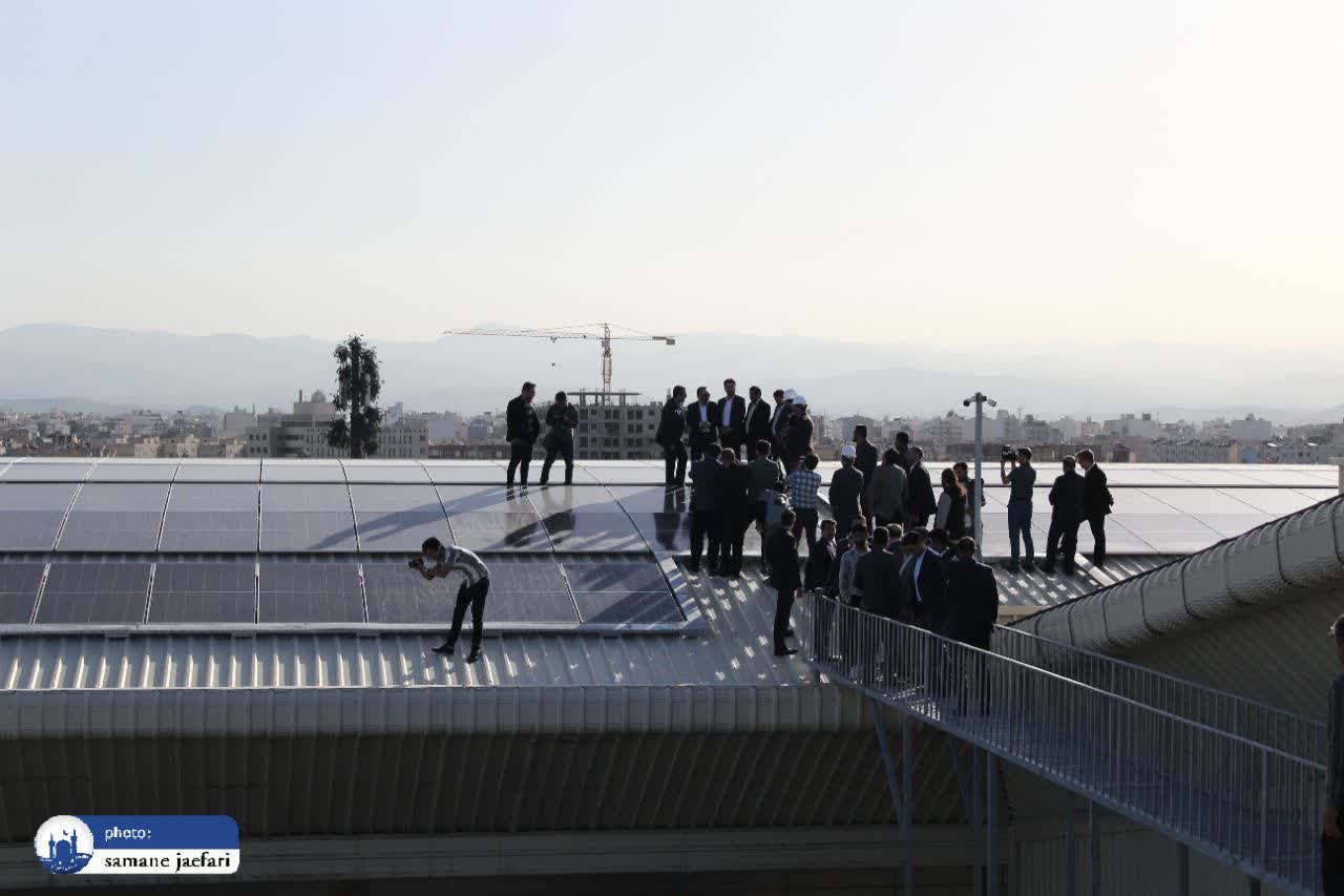 افتتاح نیروگاه خورشیدی و جکوزی 